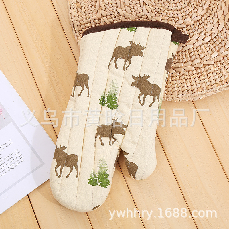 【持嘉】双面印花加厚毛巾内里加大加厚烤箱烘焙厨房微波炉防热详情5
