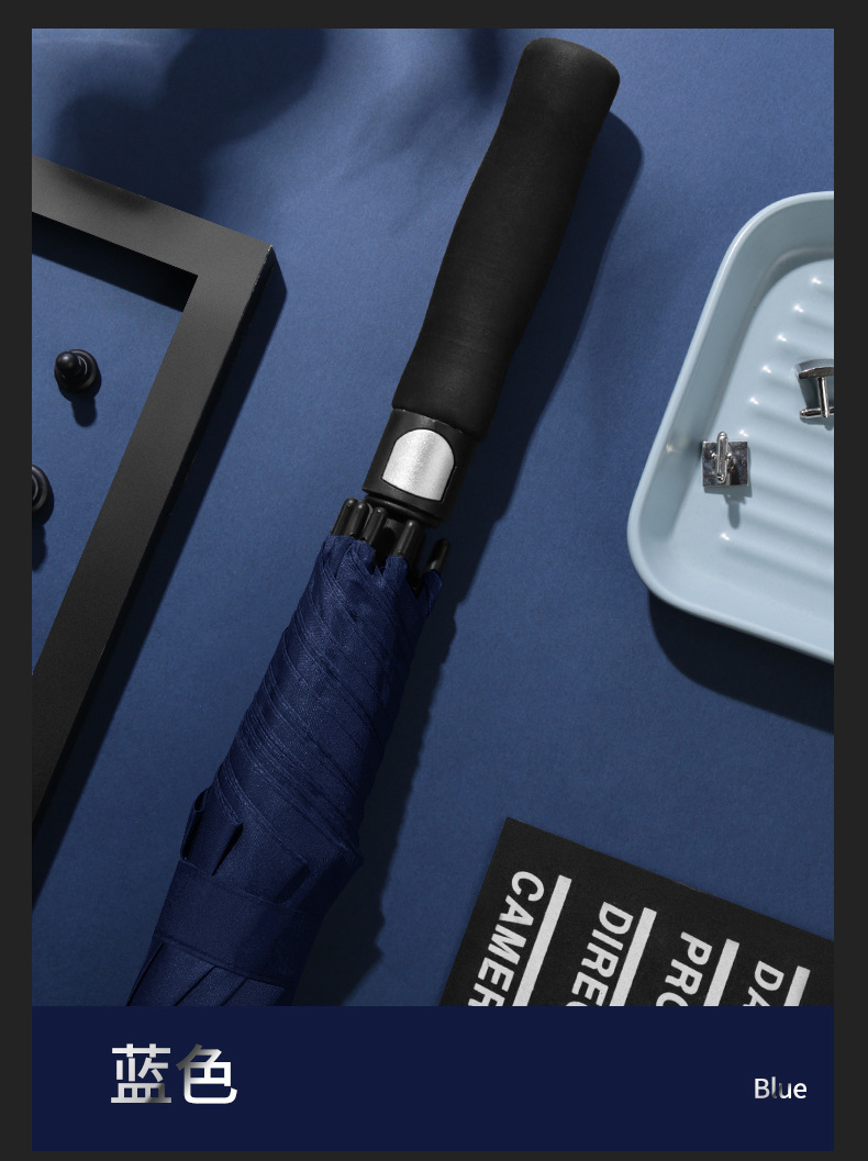 全纤维高尔夫伞大号直杆长柄商务贵宾伞广告伞雨伞男士双人礼品伞详情12