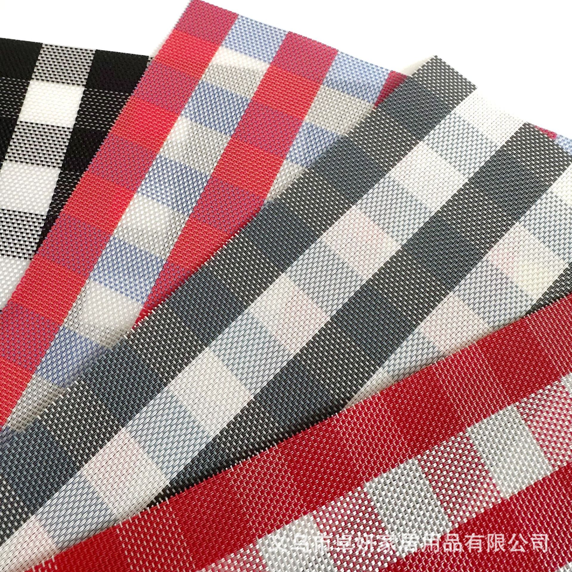 工厂直销经典格纹PVC餐垫西餐垫餐桌垫隔热防油酒店家用外贸热销详情11