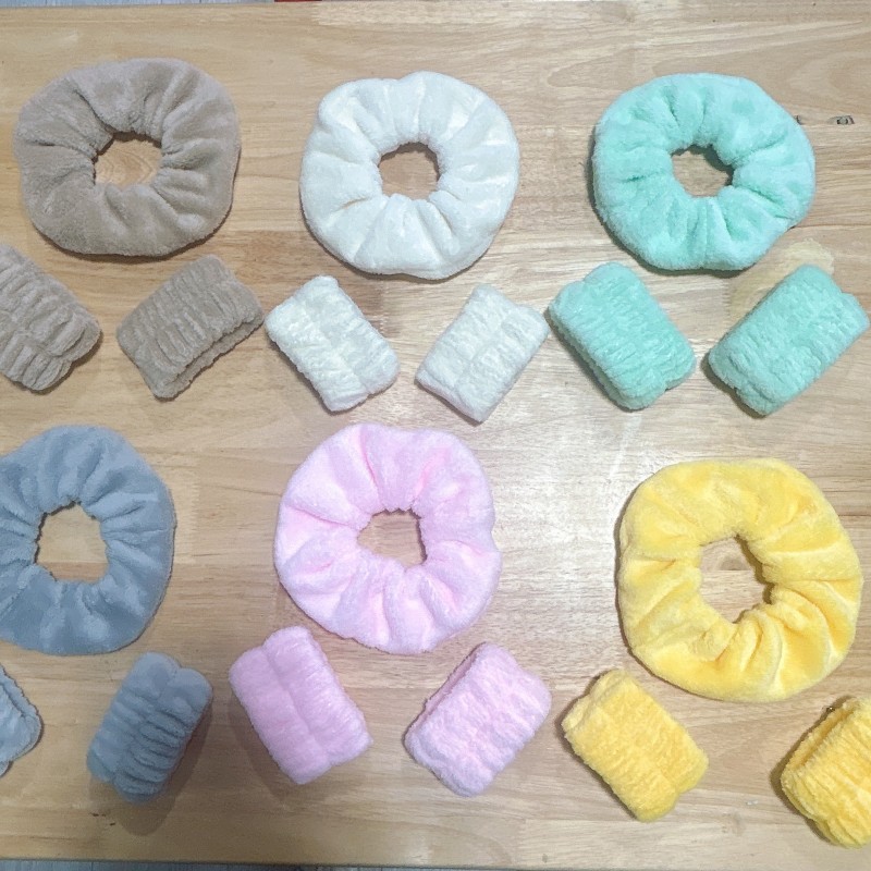 超大号干发毛巾发圈女强吸水毛绒发绳不伤发洗脸两用详情13