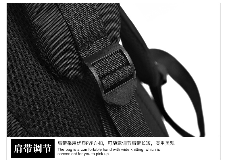 A versatile Oxford cloth student backpack for both men and women, a large-capacity business commuting computer bag for outdoor travel pic 26