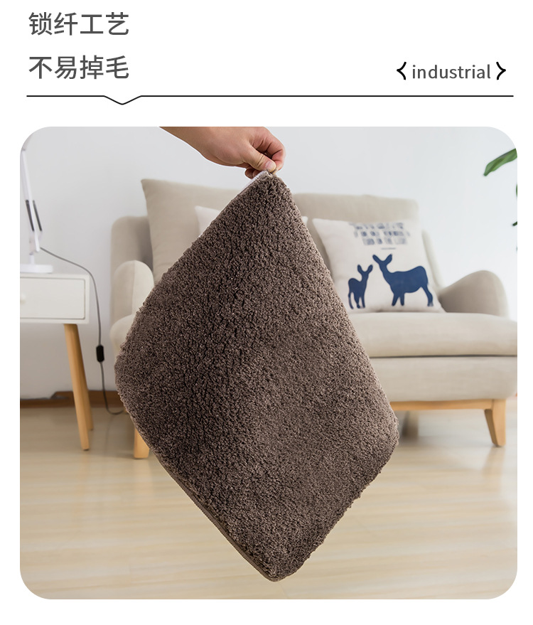 一件代发加厚茸绒地毯卫生间地垫浴室防滑垫吸水门垫进门速干脚垫详情7