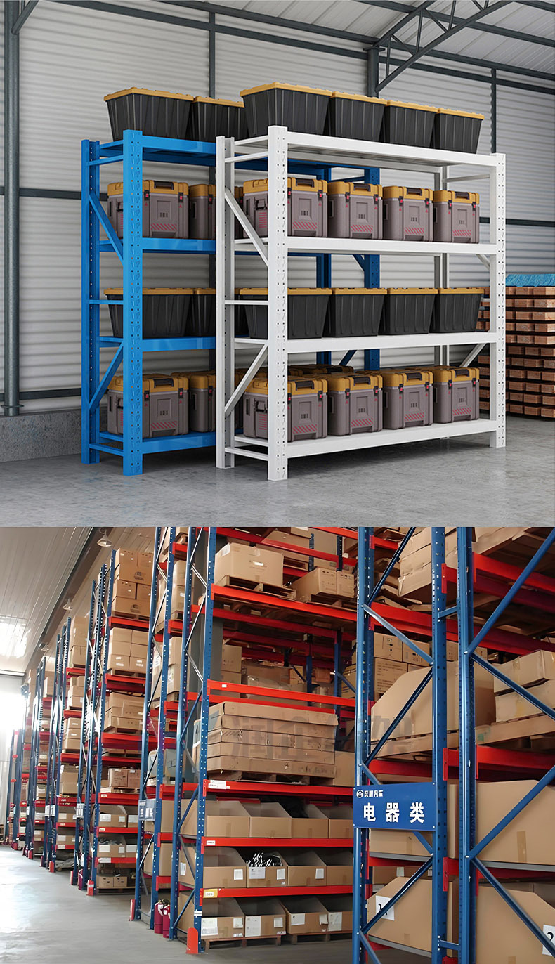 仓储货架置物架五金库房重型中型轻型多层工厂批发仓库钢铁架子详情18