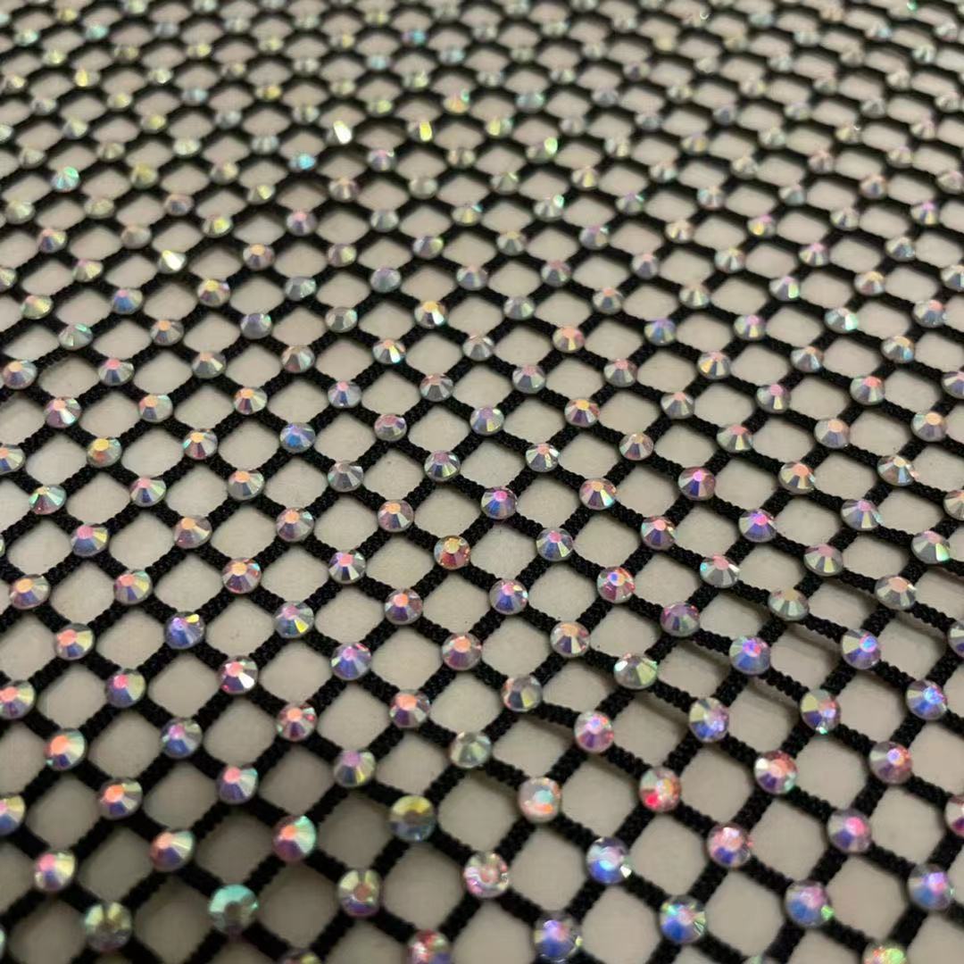 Factory direct sales of net fabric, hot diamond mesh, stretchable elastic net diamond, DIY hot diamond shoes, hats and clothing pic 4