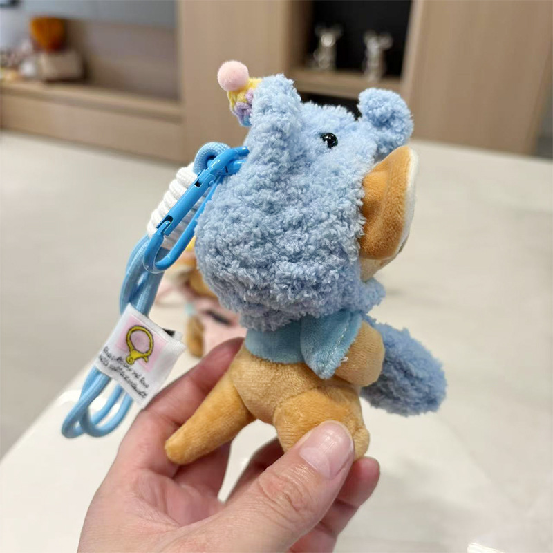 Creative little bean figurines, plush pendants, keychains, cute bags, hanging decorations, accessories, birthday gifts, claw machine dolls pic 13