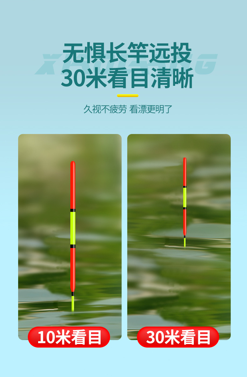 大物鱼漂超醒目纳米青鱼翘嘴鲢鳙高灵敏加粗尾远投巨物钓鱼浮漂详情5