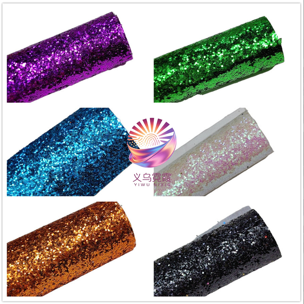 金葱PU格利特大葱片闪粉撒粉皮革布料纺织墙布大小亮片珠光地毯详情21