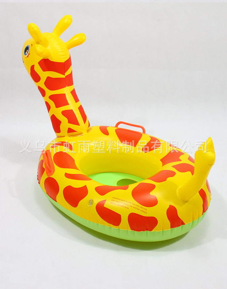批发小鹿儿童游泳圈坐圈加厚动物泳圈带把手游泳座圈卡通鹿游艇详情6