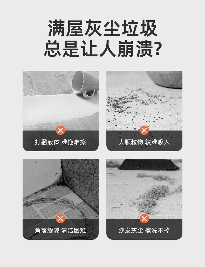 Household vacuum cleaner, high suction power, strong, small, quiet, dry and wet dual-purpose bucket vacuum cleaner, industrial pic 6