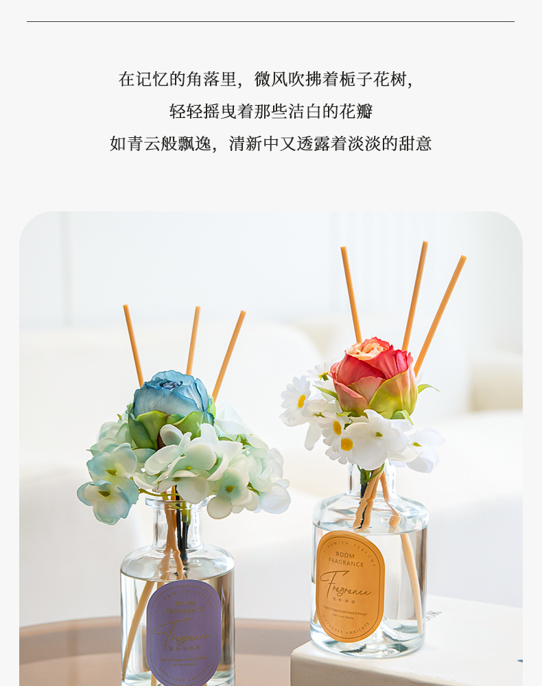 栀子花香薰精油家用伴手礼室内持久无火香薰便携卧室香氛卫生间详情6