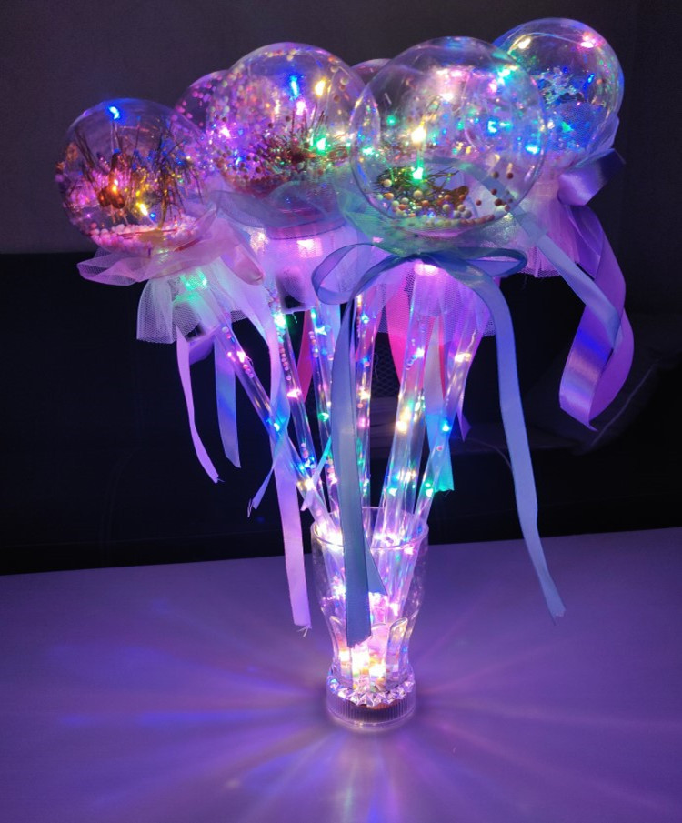 抖音网红新款风车星空球手持魔法棒儿童仙女棒夜市地推发光小礼品详情9