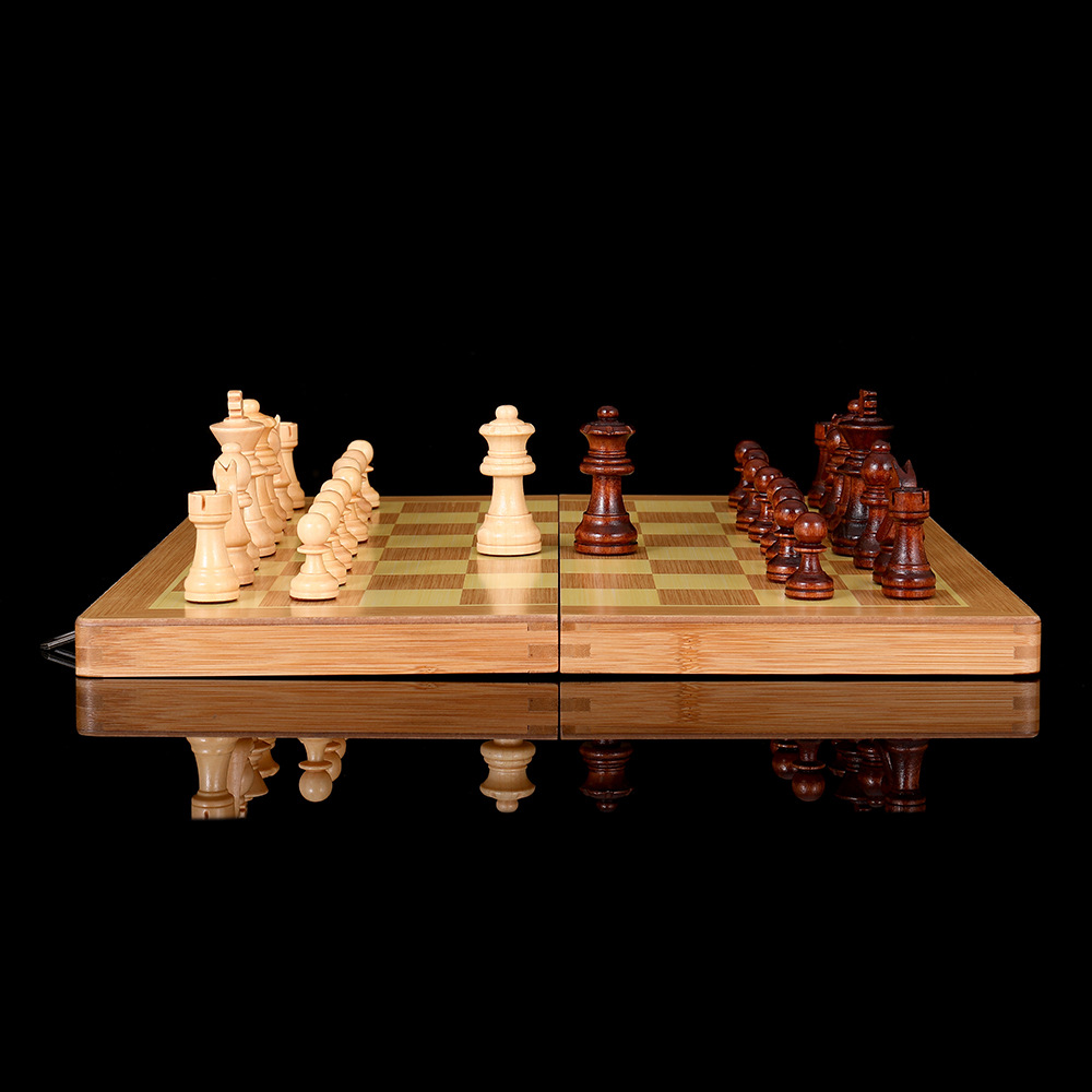 无磁性二合一国际象棋跳棋木质含双后专业级棋牌桌游玩具厂家外贸详情18
