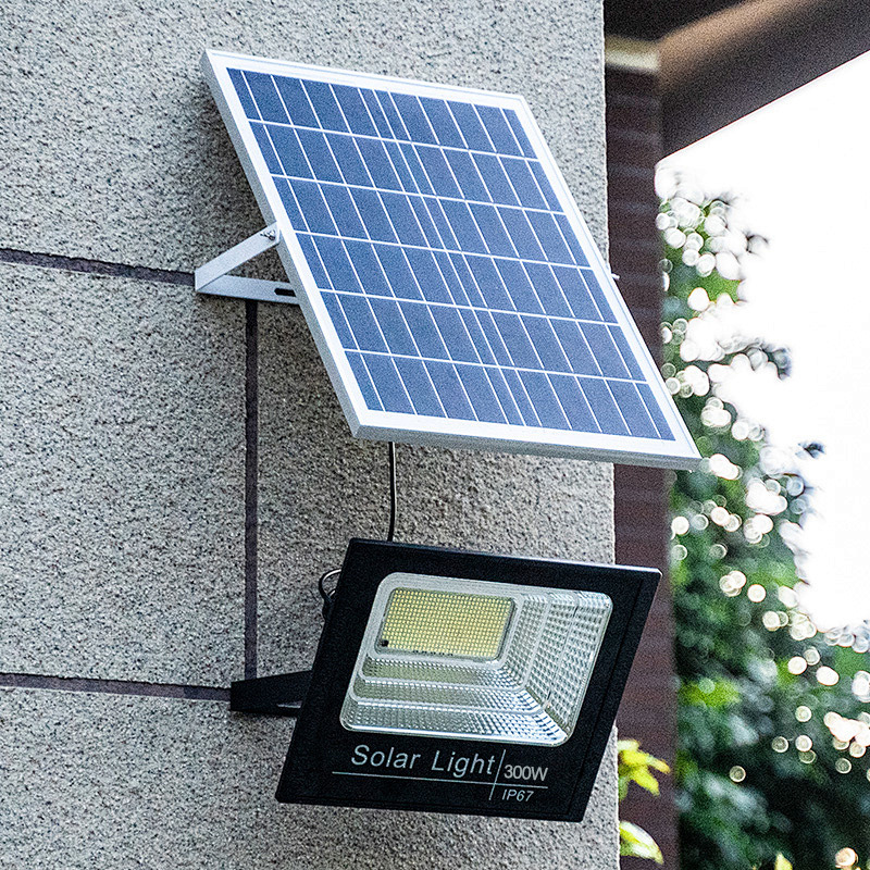 2025 New cross-border high-power light-controlled outdoor solar floodlight for street vending, LED lighting solar lamp pic 19