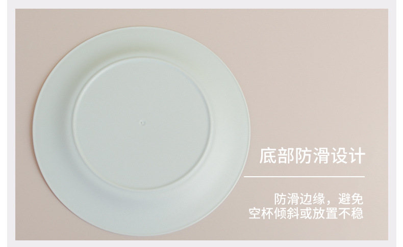 亚马逊塑料pp材质圆盘家用餐盘水果盘20cm小吃零食盘子跨境批发详情11