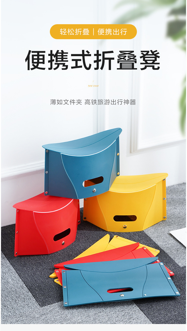 Outdoor folding stool, portable fishing chair, ultra-light small stool, camping chair, folding chair, camping small stool pic 1