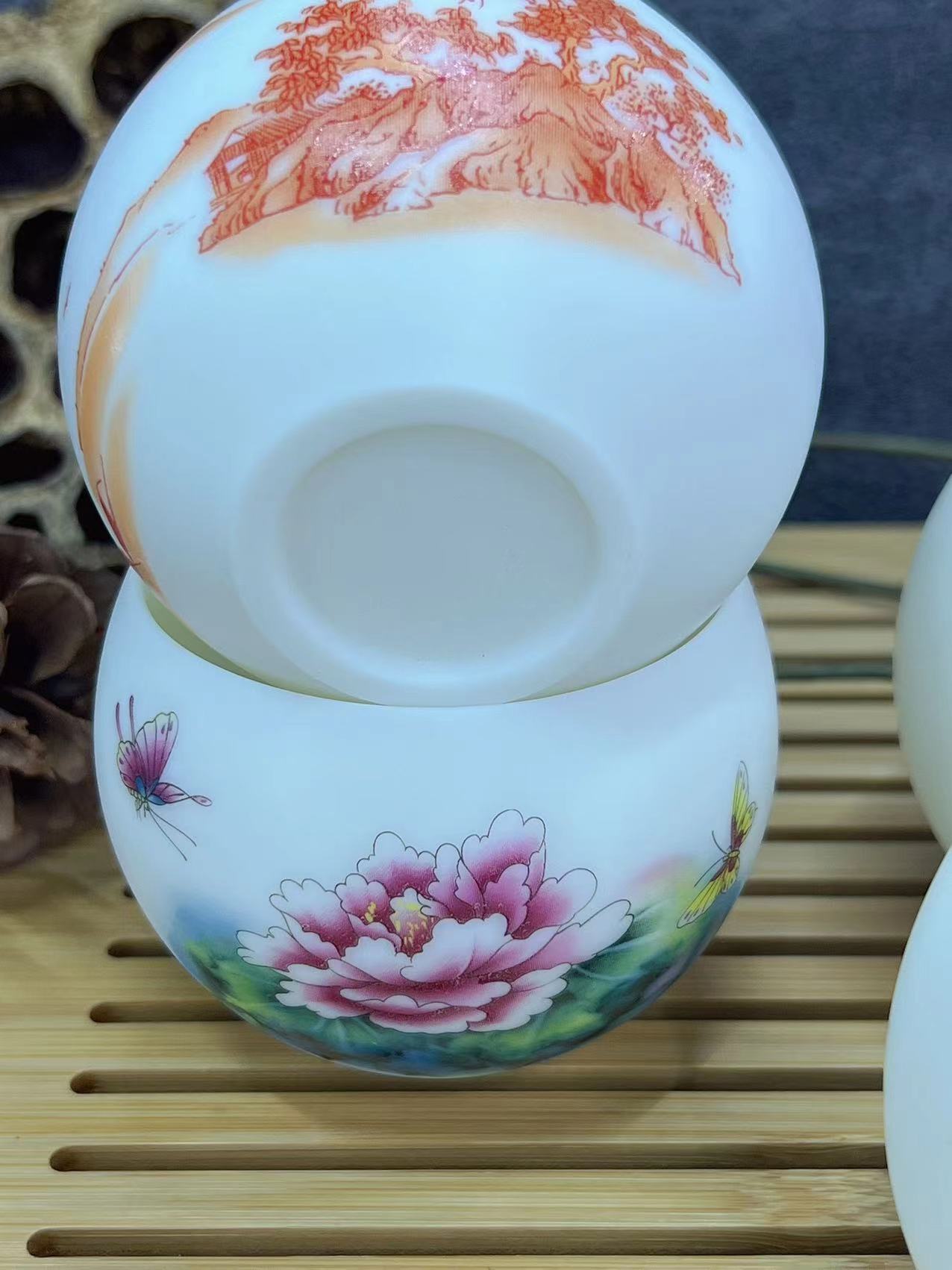 羊脂玉陶瓷功夫茶杯品茗杯主人杯单杯中式个人杯品茶杯礼品详情6