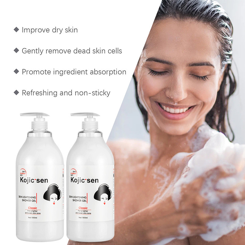 Wholesale of all-English kojic acid skin care products series, facial care kojic acid facial cleanser, deep cleansing facial cleanser pic 12