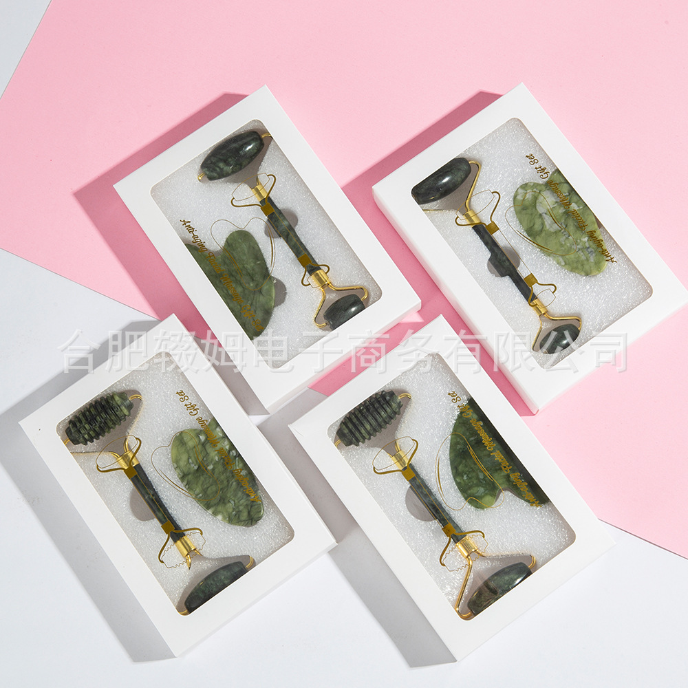 圆珠按摩滚轮面部全身养护玉石刮痧板美容器按摩器厂家批发跨境详情6