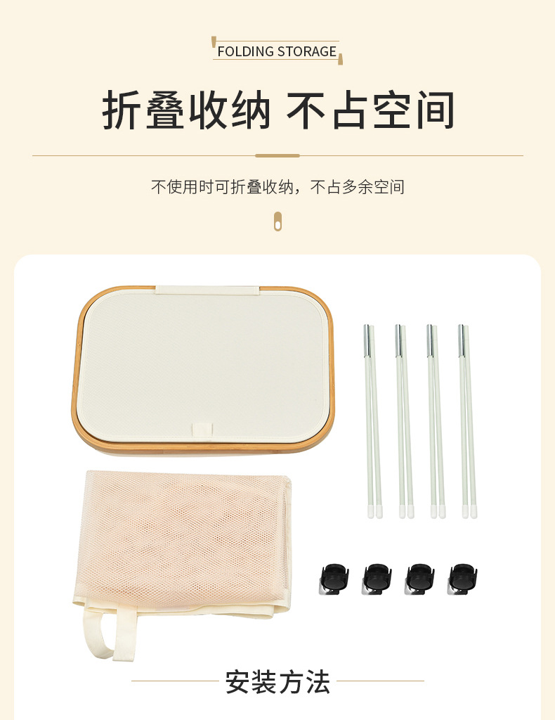 Cross-border Japanese-style bamboo dirty clothes basket with inner bag and covered storage frame, large dirty clothes storage basket for bathroom pic 8