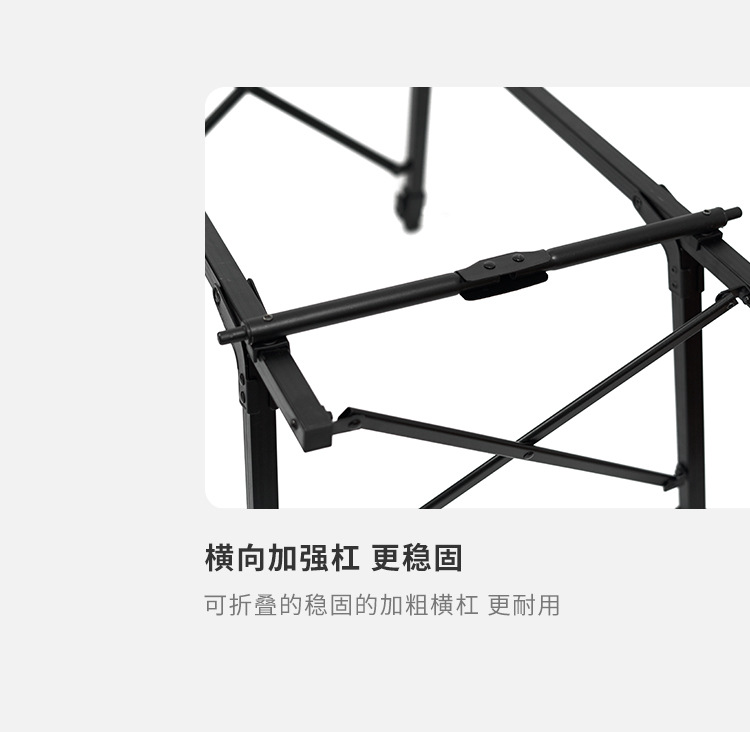 户外露营桌便携式铝合金加高折叠蛋卷桌多功能可折野餐野营露营桌详情10