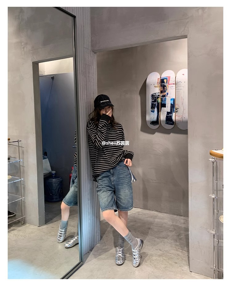 牛皮版~韩国小众魔术贴德训鞋女春秋新款休闲保龄球芭蕾舞单鞋详情17