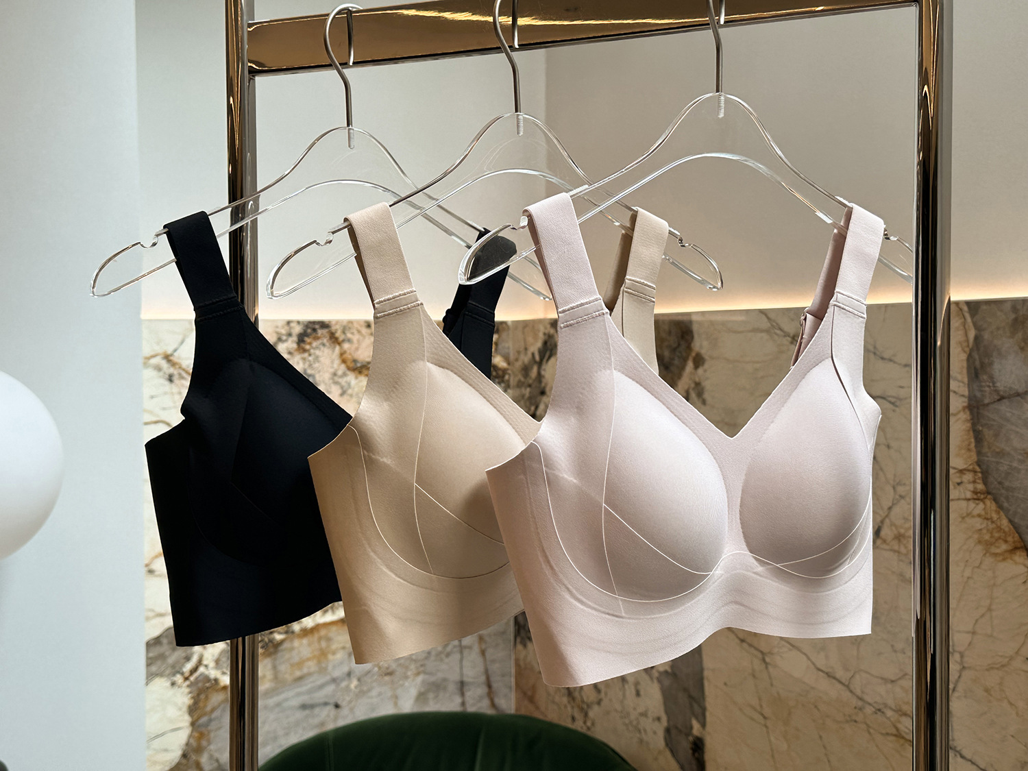 Full-cup latex bra for women, thin cup side-folding and adjustable bra, with a large bust that looks smaller, lifting and anti-sagging pic 38