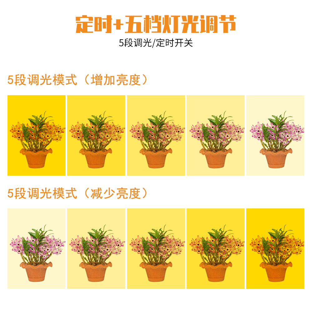 ♡ Energy-saving Angel Ring Plant Supplementary Light: LED Indoor Full-spectrum intelligent supplementary light for Bonsai and succulents pic 14