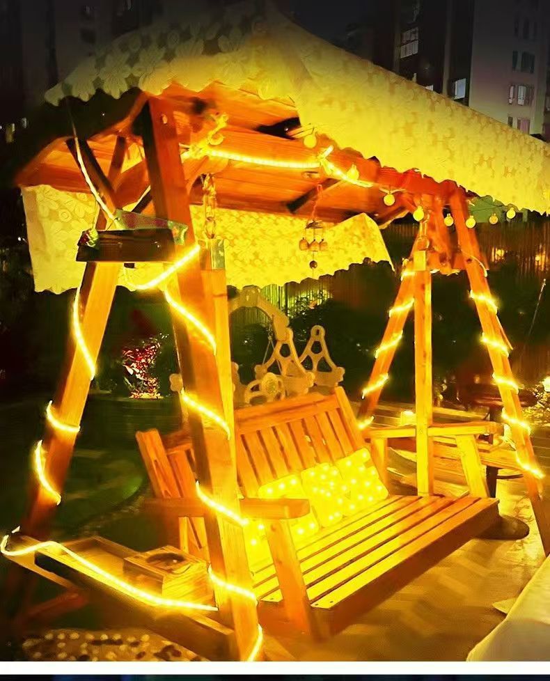 新款太阳能COB灯带户外防水超亮庭院阳台花园氛围灯别墅屋檐灯条详情26