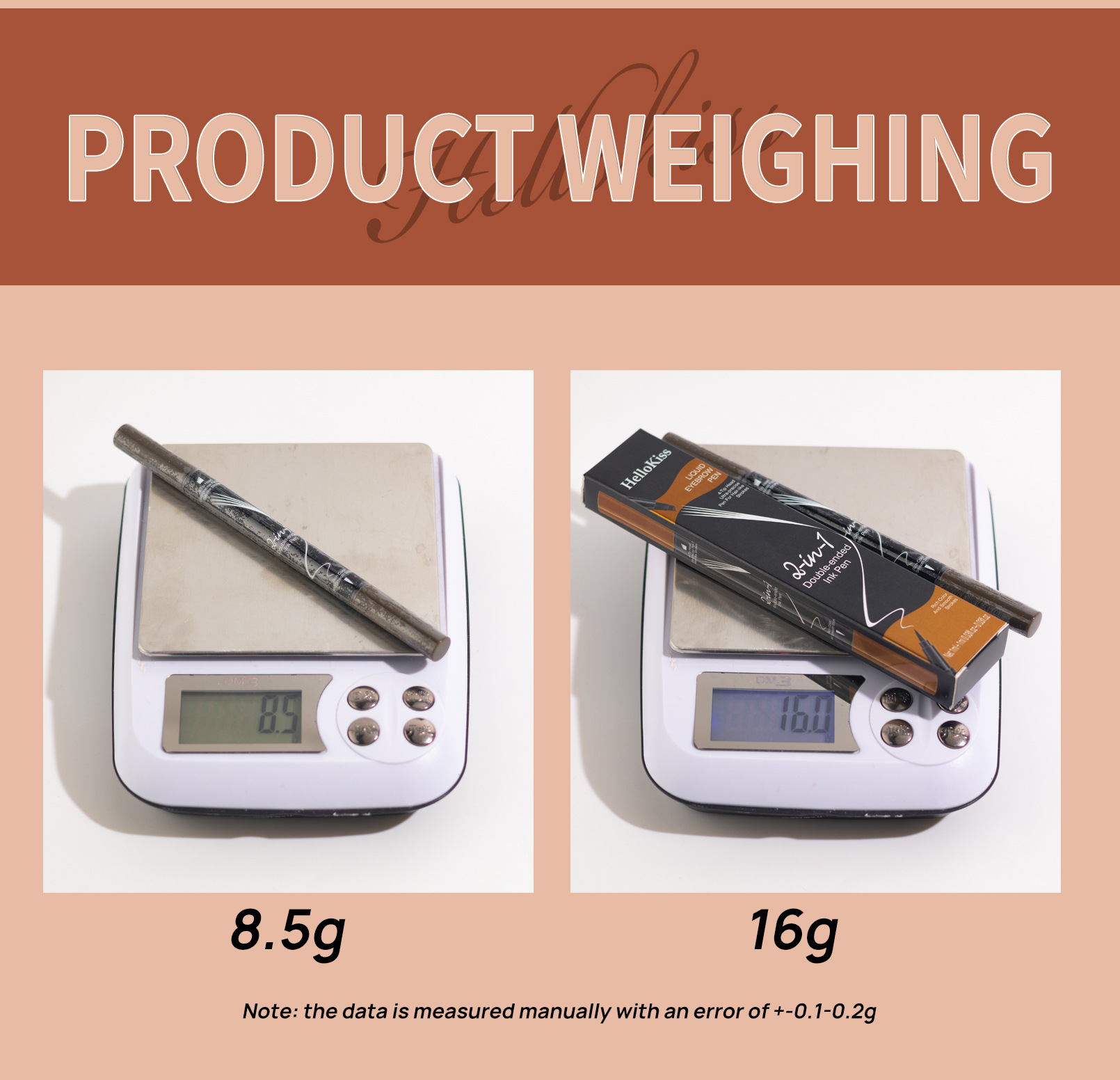 跨境彩妆四叉双头液体眉笔 HelloKiss化妆品速干耐汗不晕染眉笔详情14