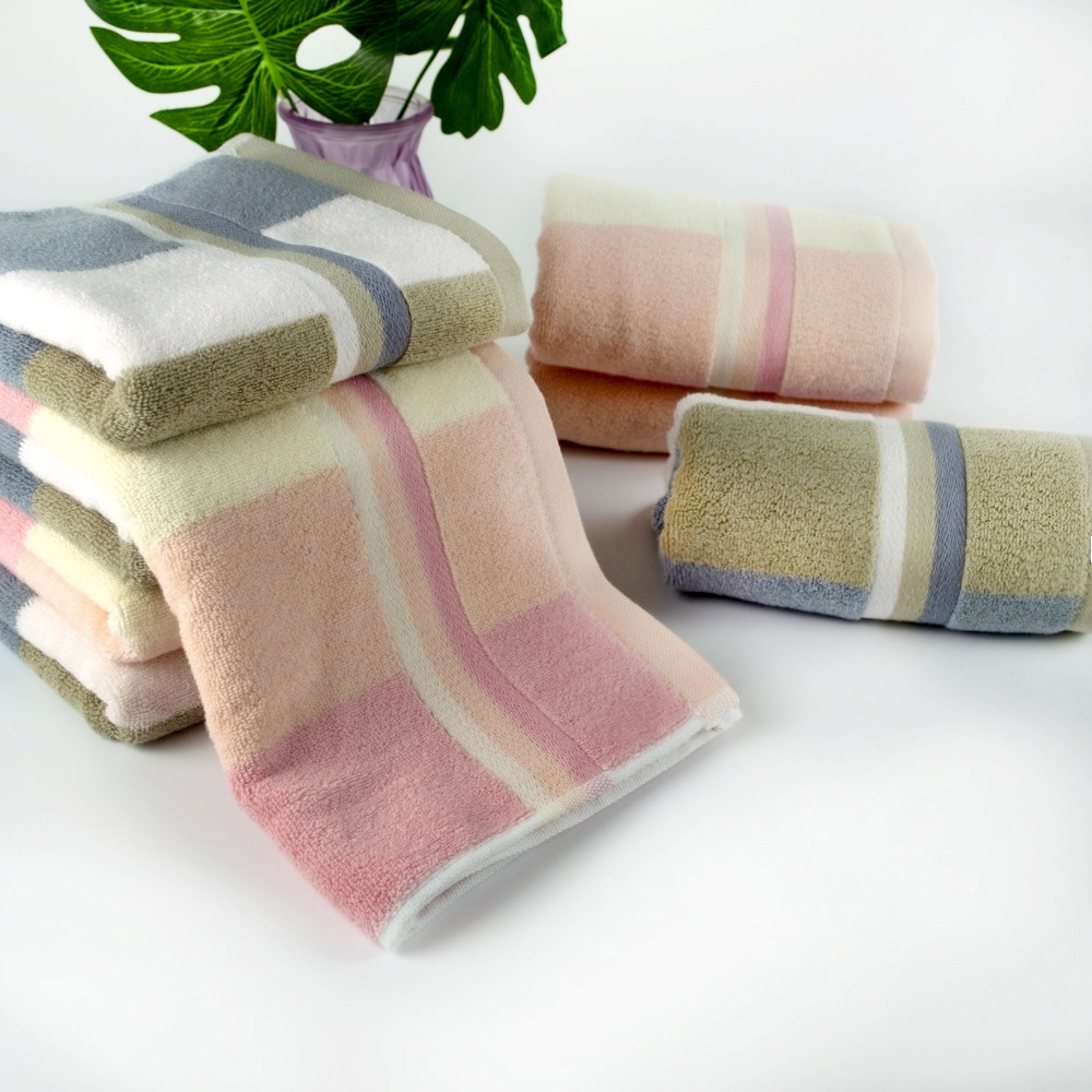 毛巾纯棉加厚面巾极限股色织提花全棉毛巾柔软吸水成人洗脸巾批发详情40