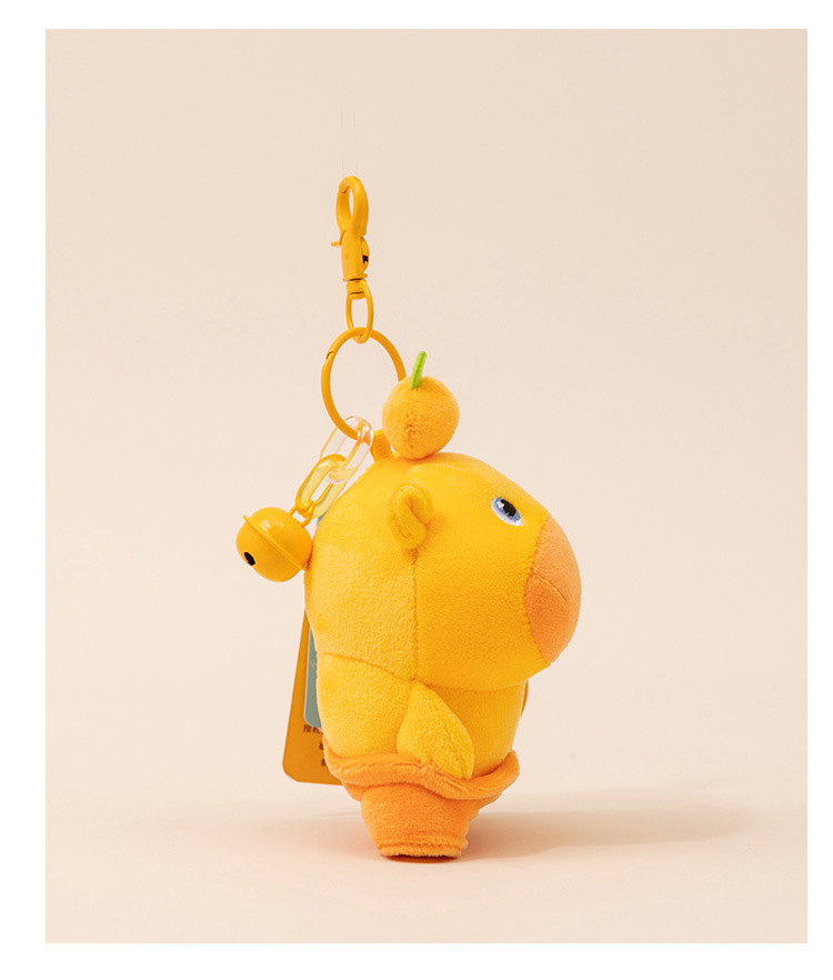 正版现货多爱水豚噜噜周边毛绒公仔搞怪书包包挂饰钥匙扣玩偶礼物详情15