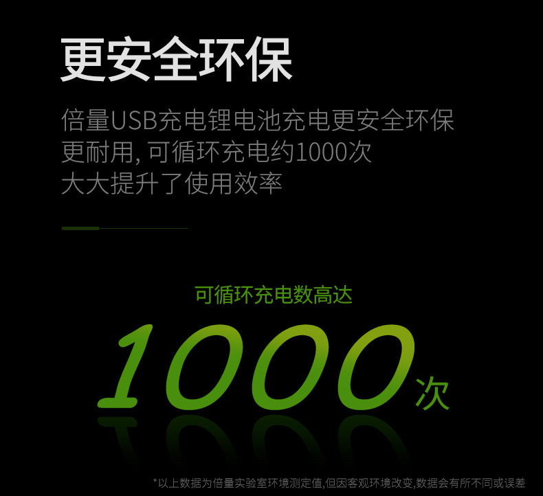 倍量 5号usb充电锂电池1.5V1400mWh锂电池恒压快充大容量厂家直销详情8