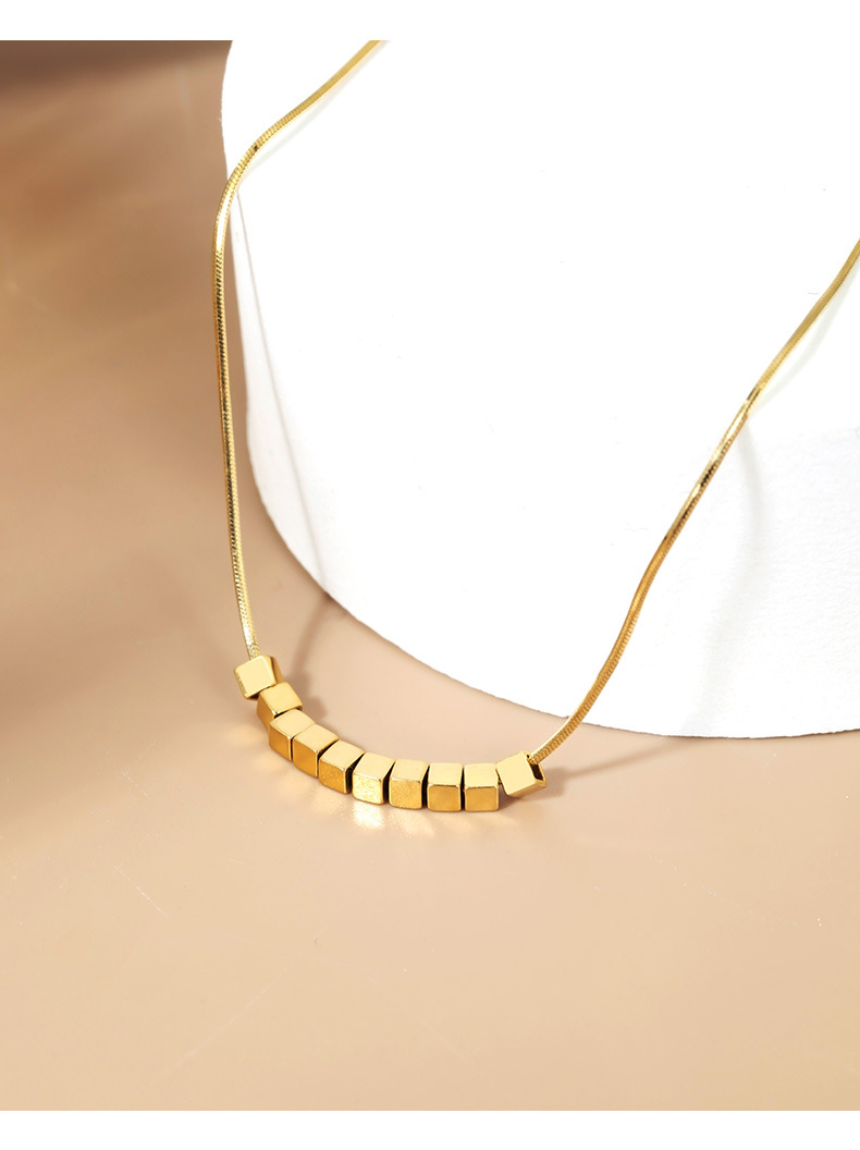 925纯银碎银子项链轻奢时尚蛇骨链小众ins百搭女高级感锁骨链青岛详情8