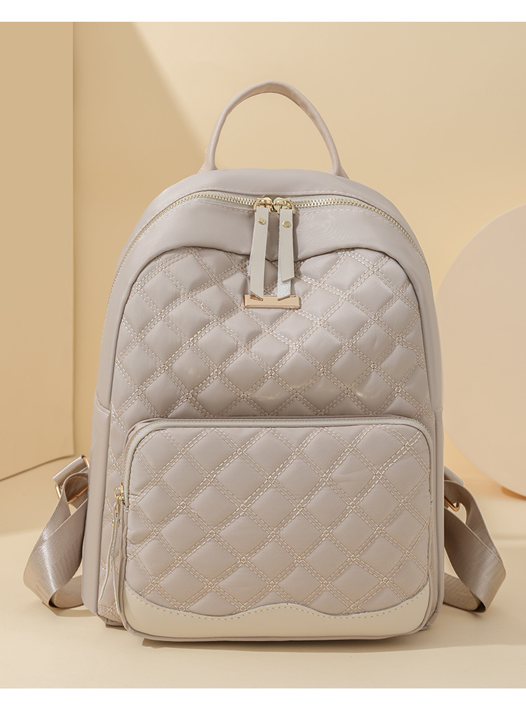 2024跨境新款时尚牛津布双肩背包高级感休闲百搭旅行女士背包书包详情16