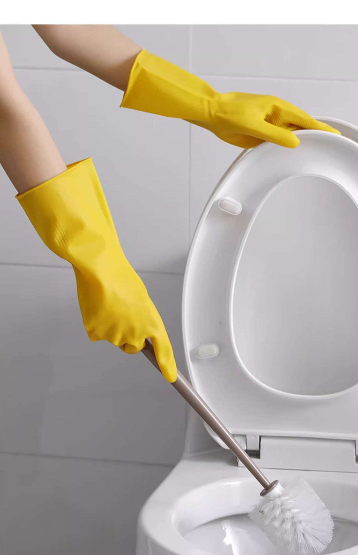 加厚橡胶牛筋乳胶手套家务女手套洗碗清洁家用干活洗衣服乳胶耐磨详情21