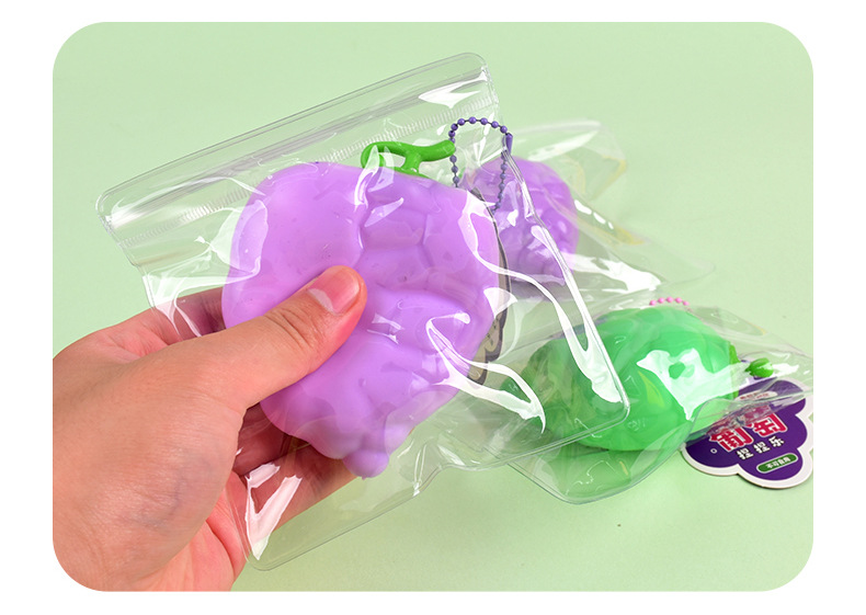 Malleable simulation fruit grape pinching fun stress-relieving toy, slow rebound fluid grape pinching fun venting tool pic 11