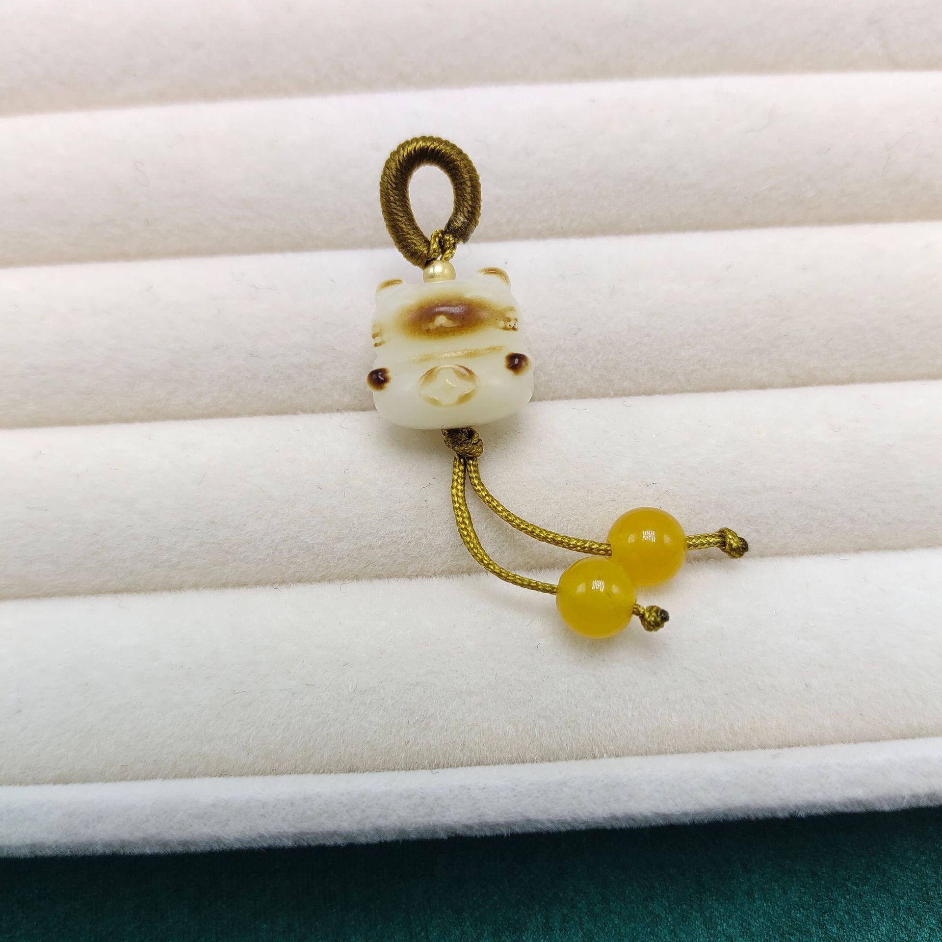 天然菩提根猫爪猫咪莲花小滴溜挂坠手串项链吊坠隔珠文玩饰品配件详情10