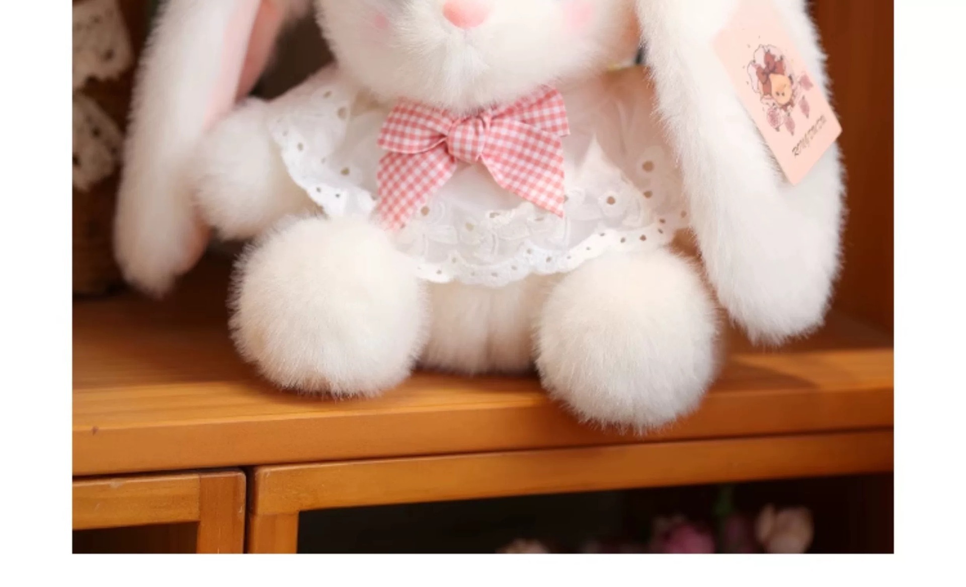 可爱国潮垂耳小兔子公仔毛绒玩具小白兔玩偶安抚娃娃情侣兔生日礼物详情10