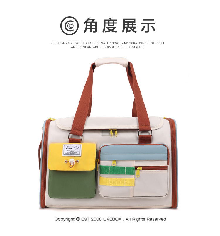 猫包宠物包便携外出宠物背包舒适透气大容量单肩手提包宠物用品详情17