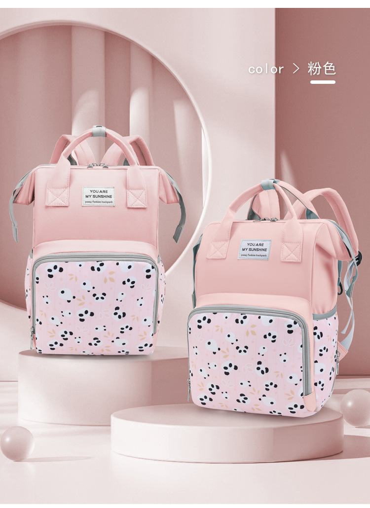 2024 мамочка упаковала новую сумку для матери и ребенка, две мамы с двумя плечами, с большой вместительностью, чтобы выбраться из дома pic 14