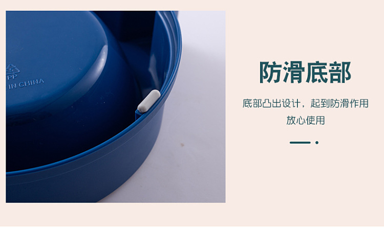 Rongka Pet Cross-border Dog Bowl, dog Basin, Cat Bowl, cat food Basin, dog anti-knock Double Bowl, cat and Small and medium-sized dog drinking and feeding integrated pet double bowl pic 10