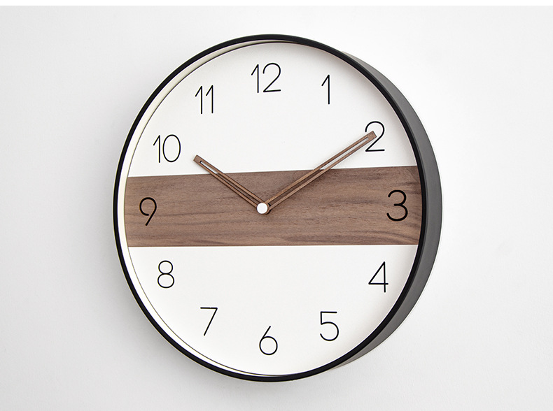 现代简约北欧创意挂钟客厅卧室家用静音时钟挂墙钟表 WALL CLOCK详情11