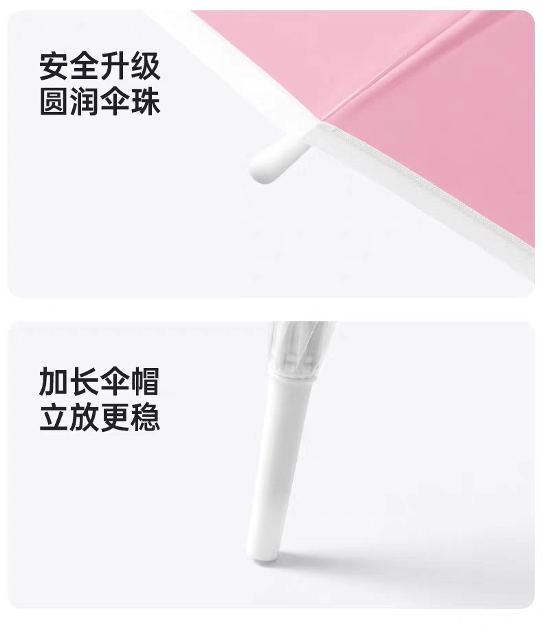 High-appearance-level transparent umbrellas with gradual changes for students going to school, wholesale straight-handled long-handled umbrellas, thickened automatic umbrellas that are popular on Instagram pic 14