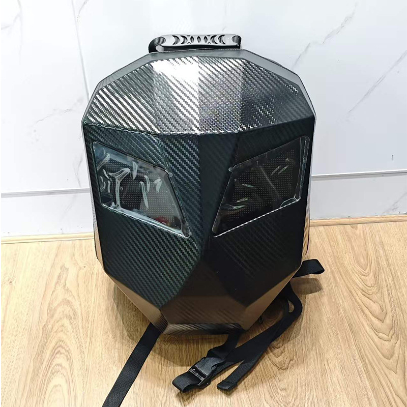 摩托车头盔背包骑行安全包LED发光骑双肩包PC材质弹性外壳可扩充详情14