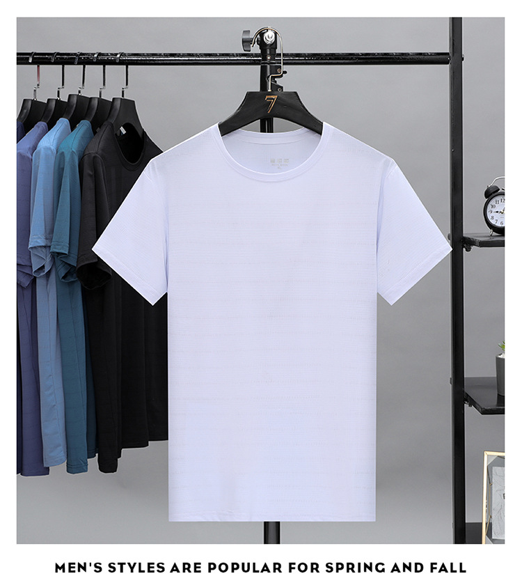 夏季情侣款高弹冰丝速干T恤高品质运动休闲百搭宽松防紫外线短袖详情15