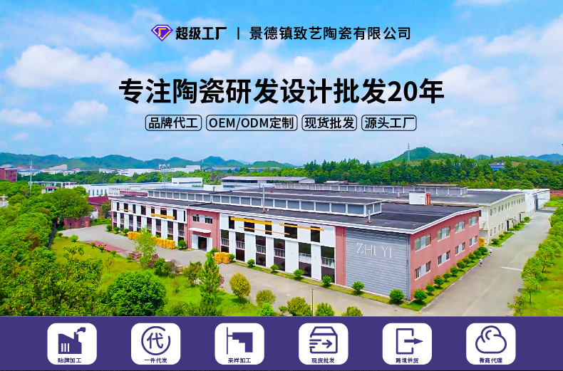 釉下彩陶瓷盘子定制菜盘家用2025新款碗盘套装高级感餐具纯白餐盘详情1
