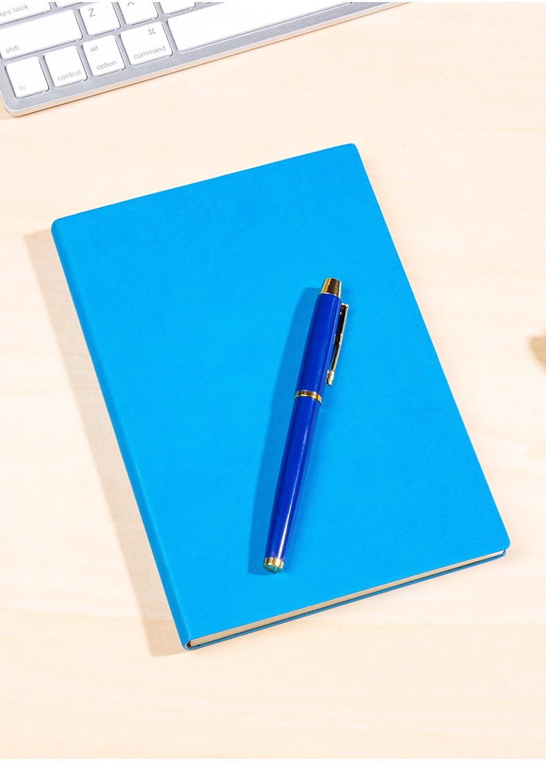 Customized soft leather notebooks with logo printing, free engraving, diaries, business office meeting record books, and custom-made notebooks pic 18