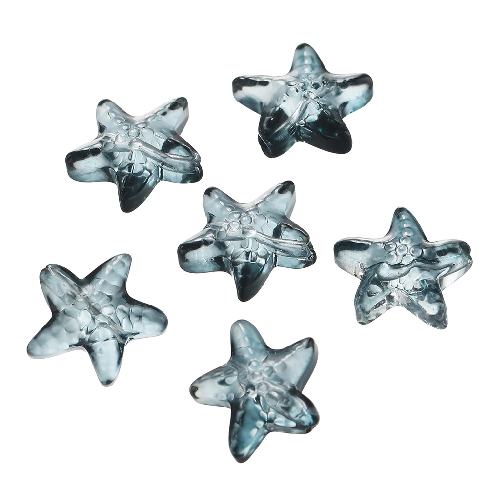 New product: approximately 15mm glass starfish beads, scattered glass bead holes, 1mm handcrafted diy bracelet, necklace and accessory pic 15
