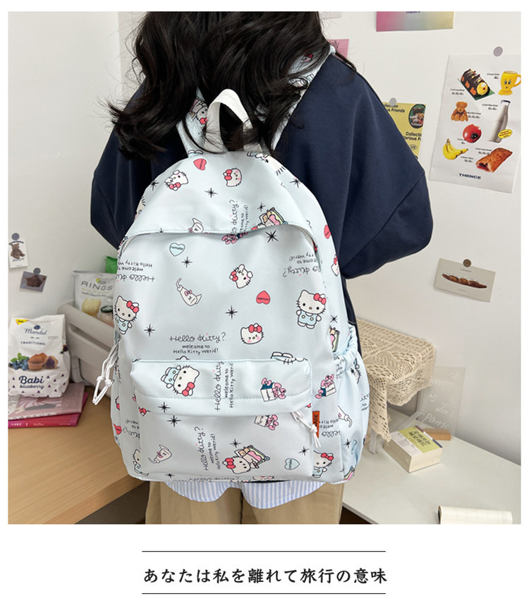双肩包女时尚休闲简约背包新款韩版大容量初高中大学生书包电脑包详情24