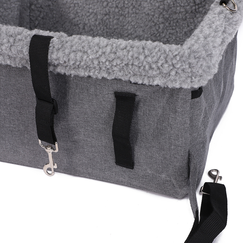 Rongka Pet Cross-border Pet Car Seats, pet car supplies, lamb fleece warmth, comfortable pet beds for cats and dogs, pet bags pic 7